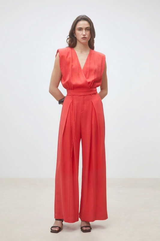 Suncoo Julio Pant - relaxed wide-leg pant front view
