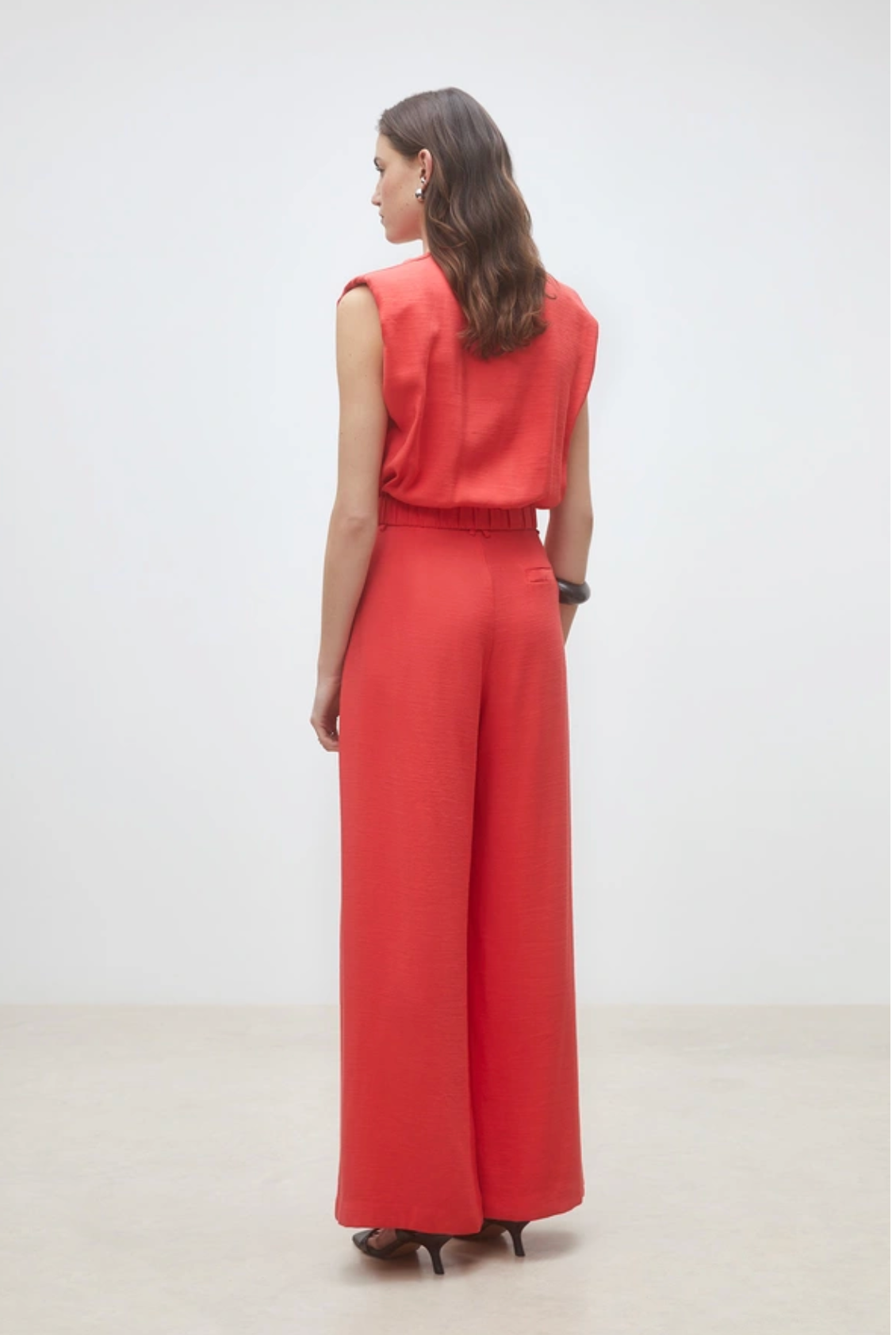 Suncoo Julio Pant - relaxed wide-leg pant back view