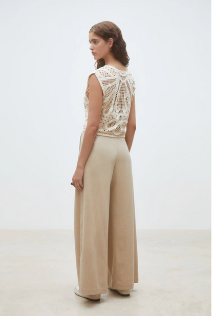 Suncoo Jeff Pant - relaxed wide-leg trouser side view