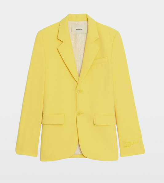 Zadig et Voltaire Vanille Blazer - tailored single-button blazer front view