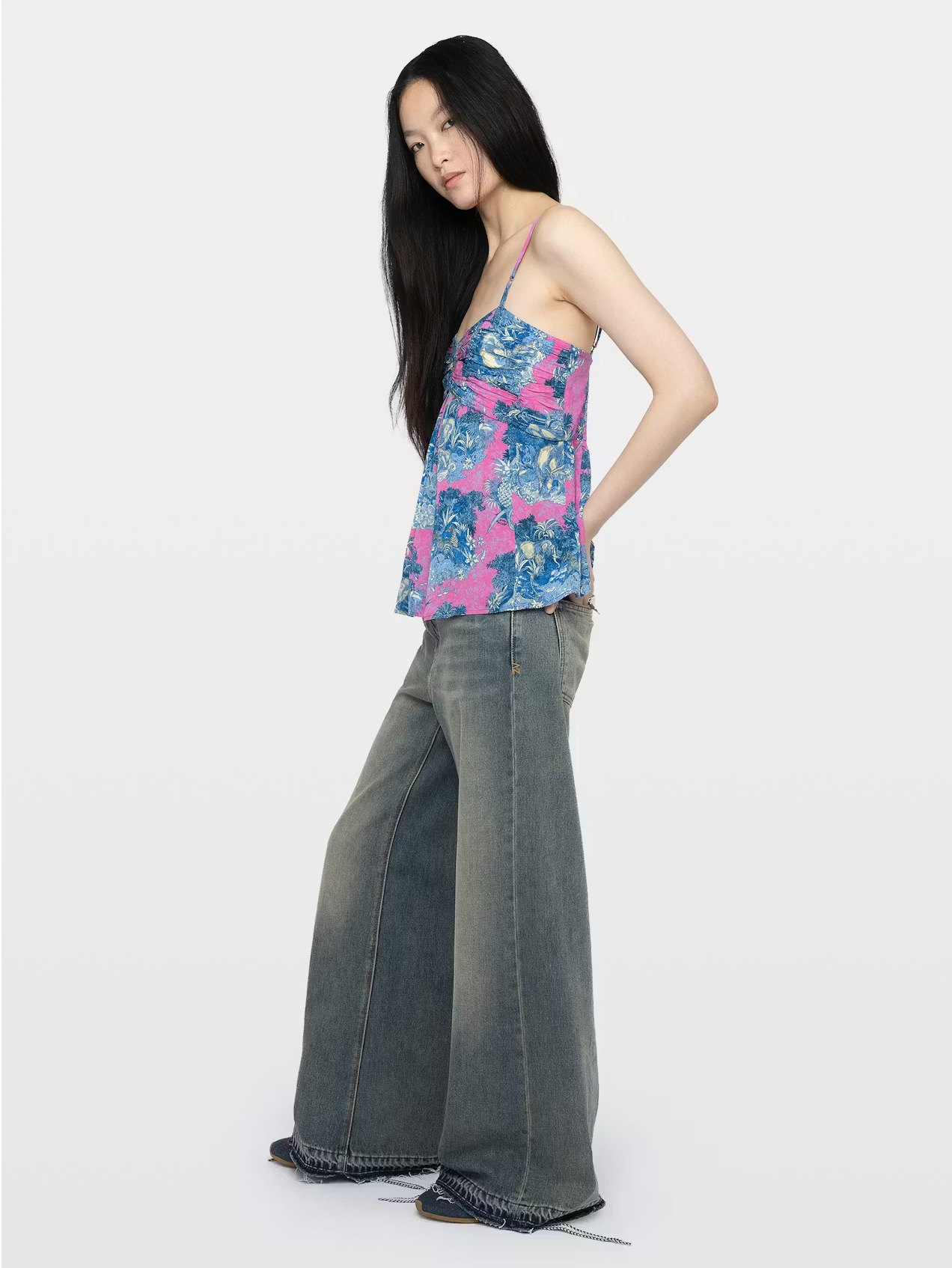 Zadig et Voltaire Cippie Camisole - silk blend camisole top side view