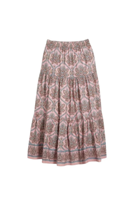 Cara Cara Melanie Skirt - printed midi skirt front view