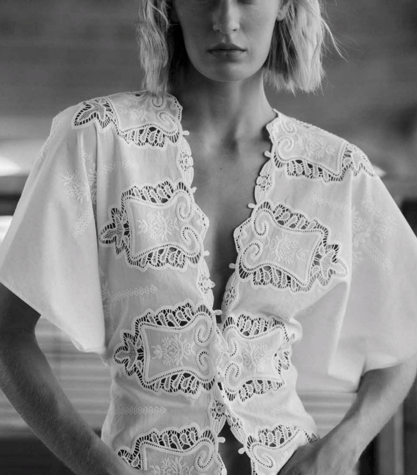 Cissa The Femme Top - fitted cotton top side view