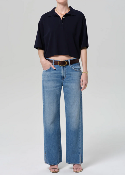 Citizen of Humanity Track Jean - relaxed track-style denim jean front view