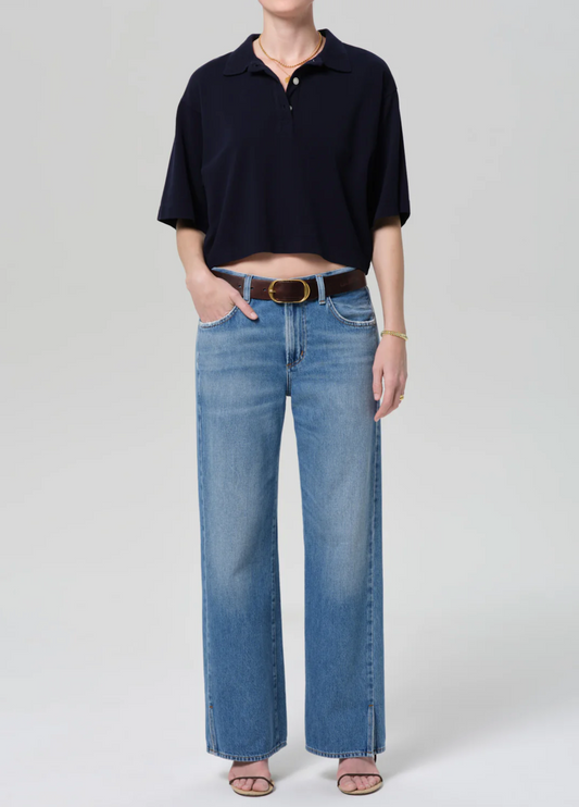 Citizen of Humanity Track Jean - relaxed track-style denim jean front view