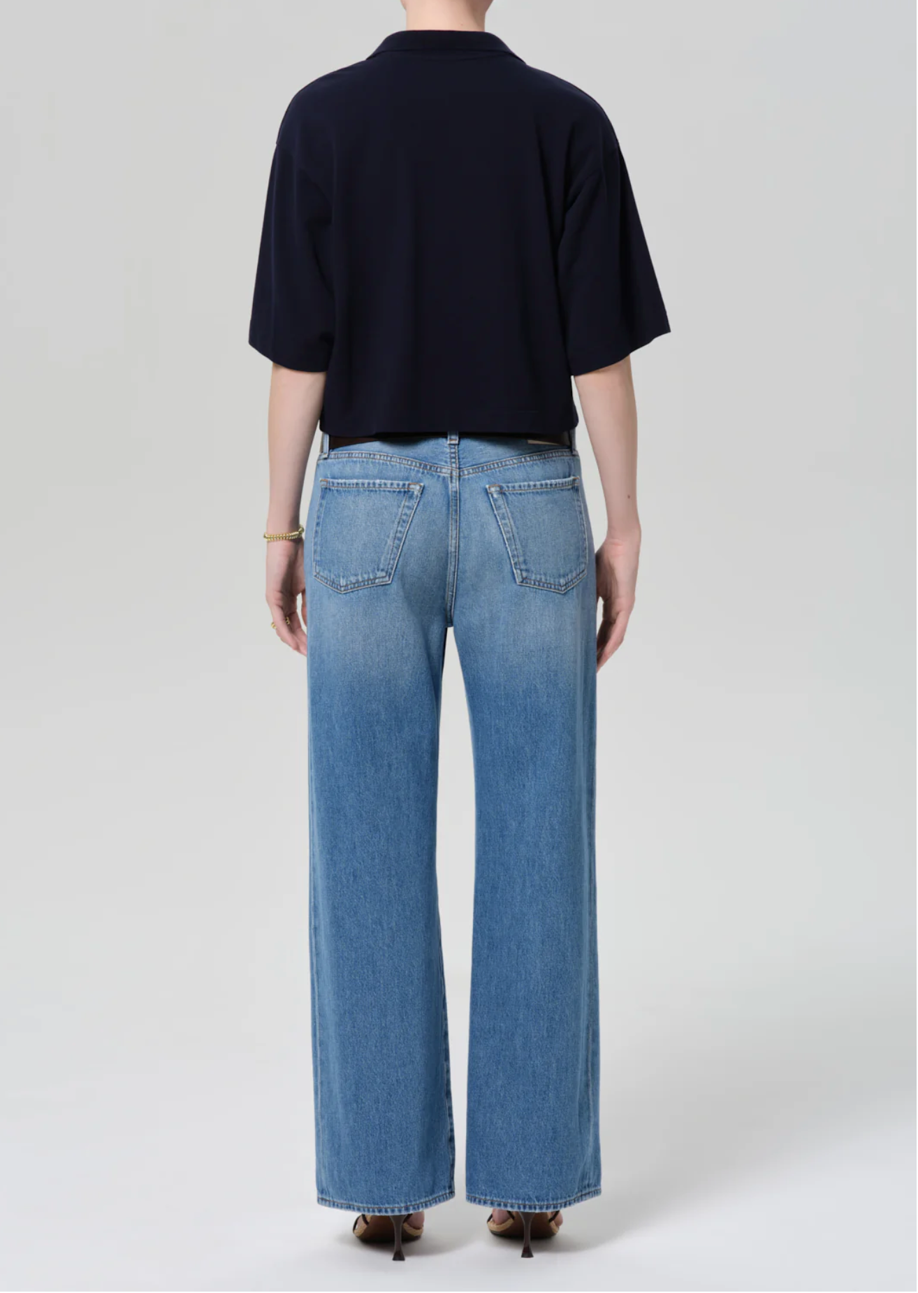 Citizen of Humanity Track Jean - relaxed track-style denim jean detail view