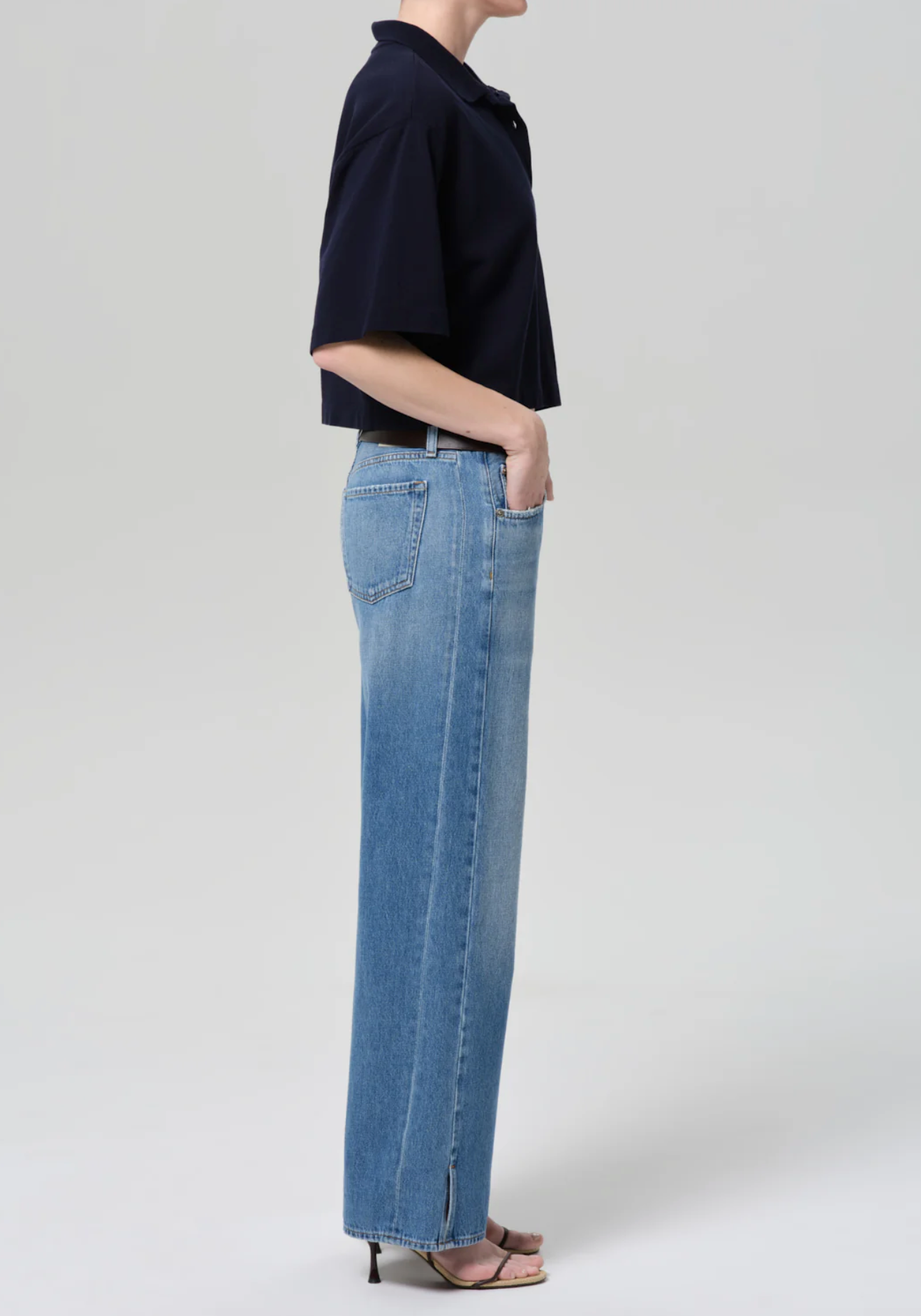Citizen of Humanity Track Jean - relaxed track-style denim jean side view