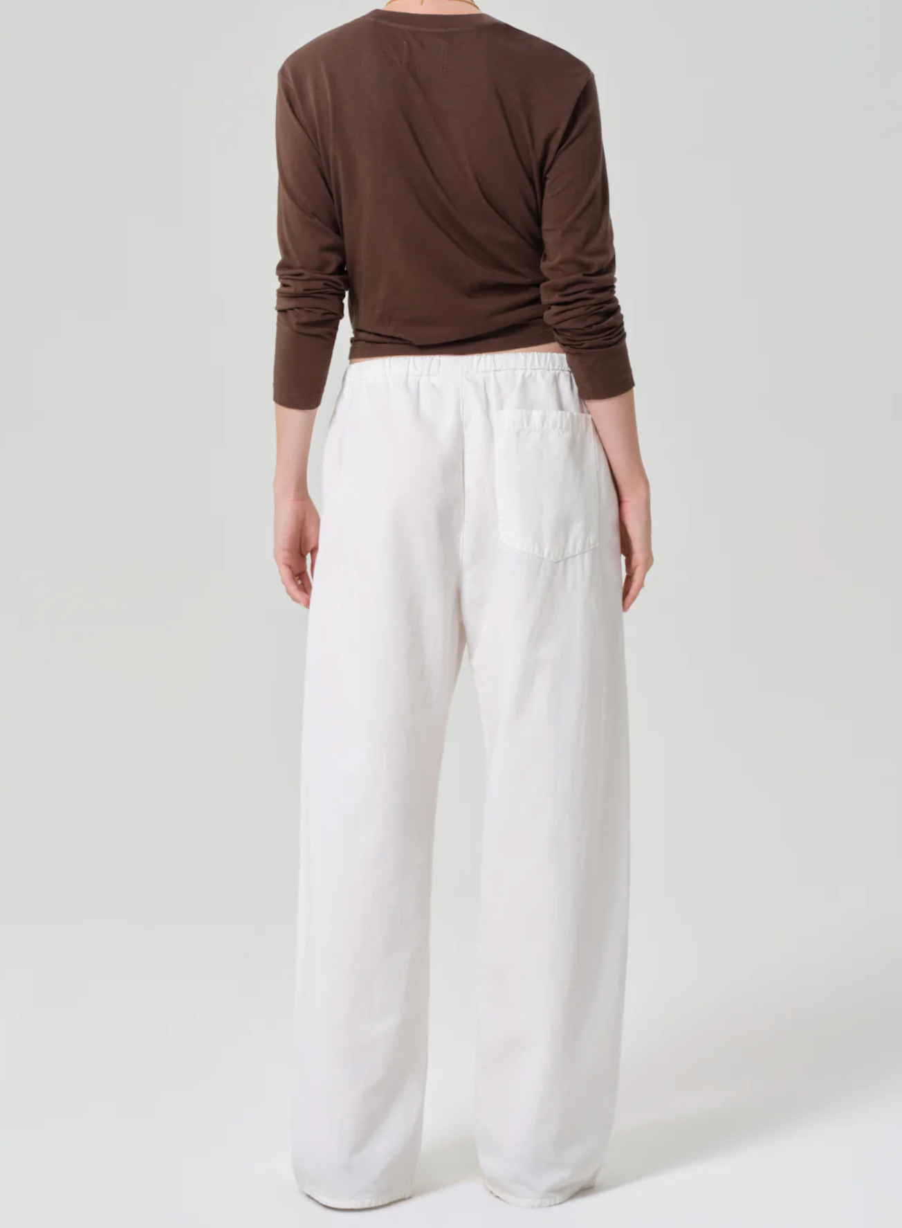 Citizen of Humanity Aurora Pant - pull-on wide-leg pant back view