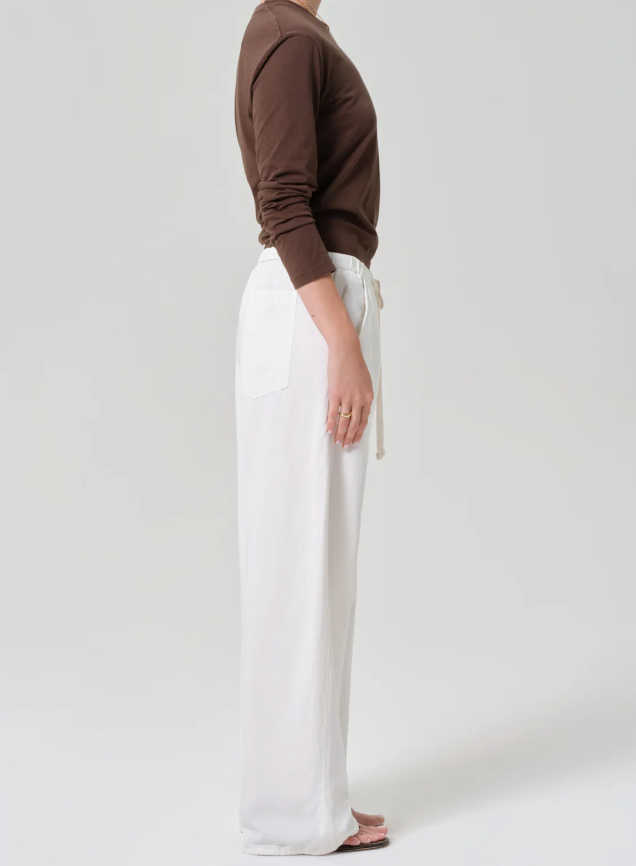 Citizen of Humanity Aurora Pant - pull-on wide-leg pant side view