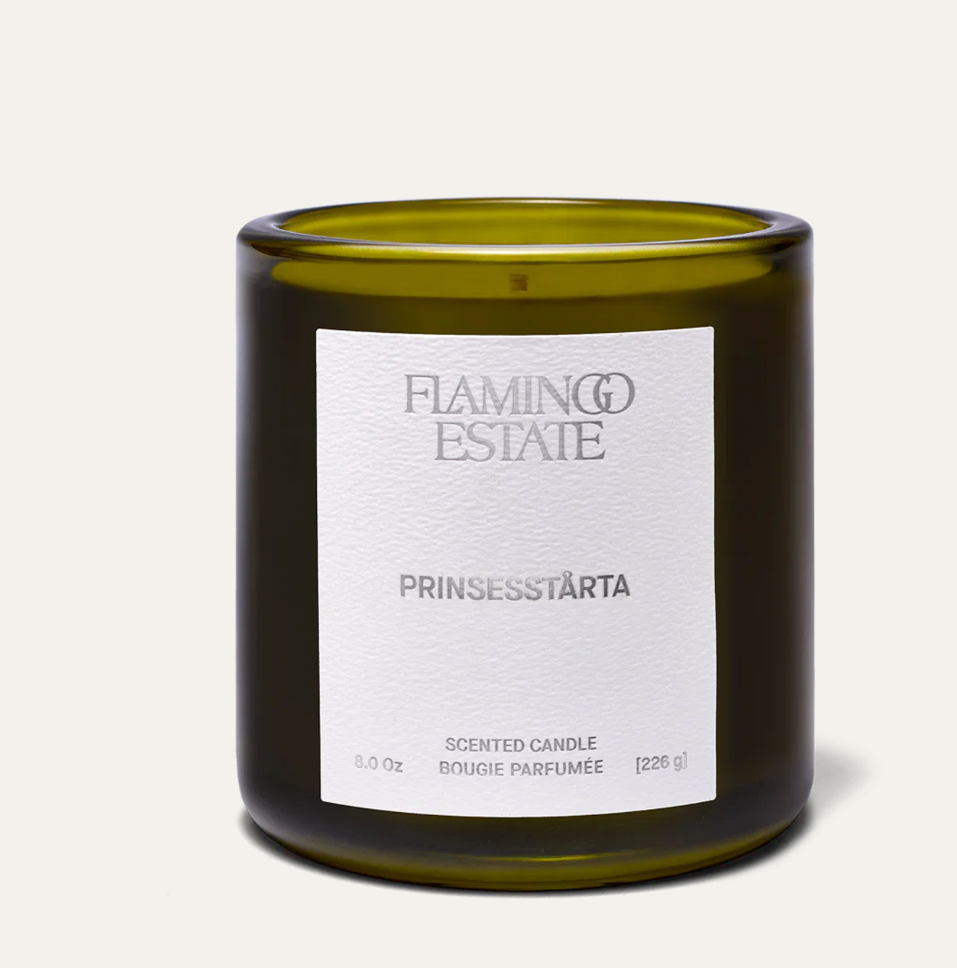 Flamingo Estate Prinsesstarta Candle - hand-poured scented candle front view