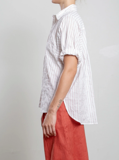 Pharaoh Claude Shirt - relaxed linen shirt side view