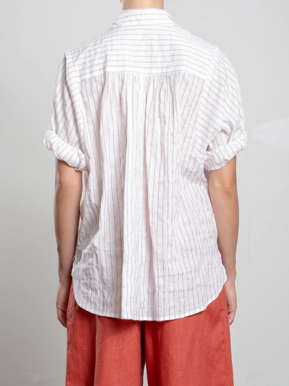 Pharaoh Claude Shirt - relaxed linen shirt detail view