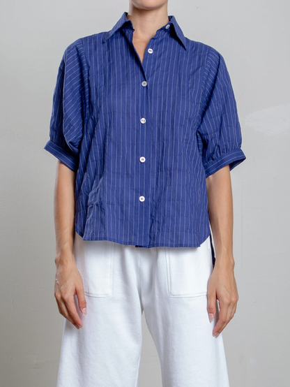 Pharaoh Claude Shirt - relaxed linen shirt back view