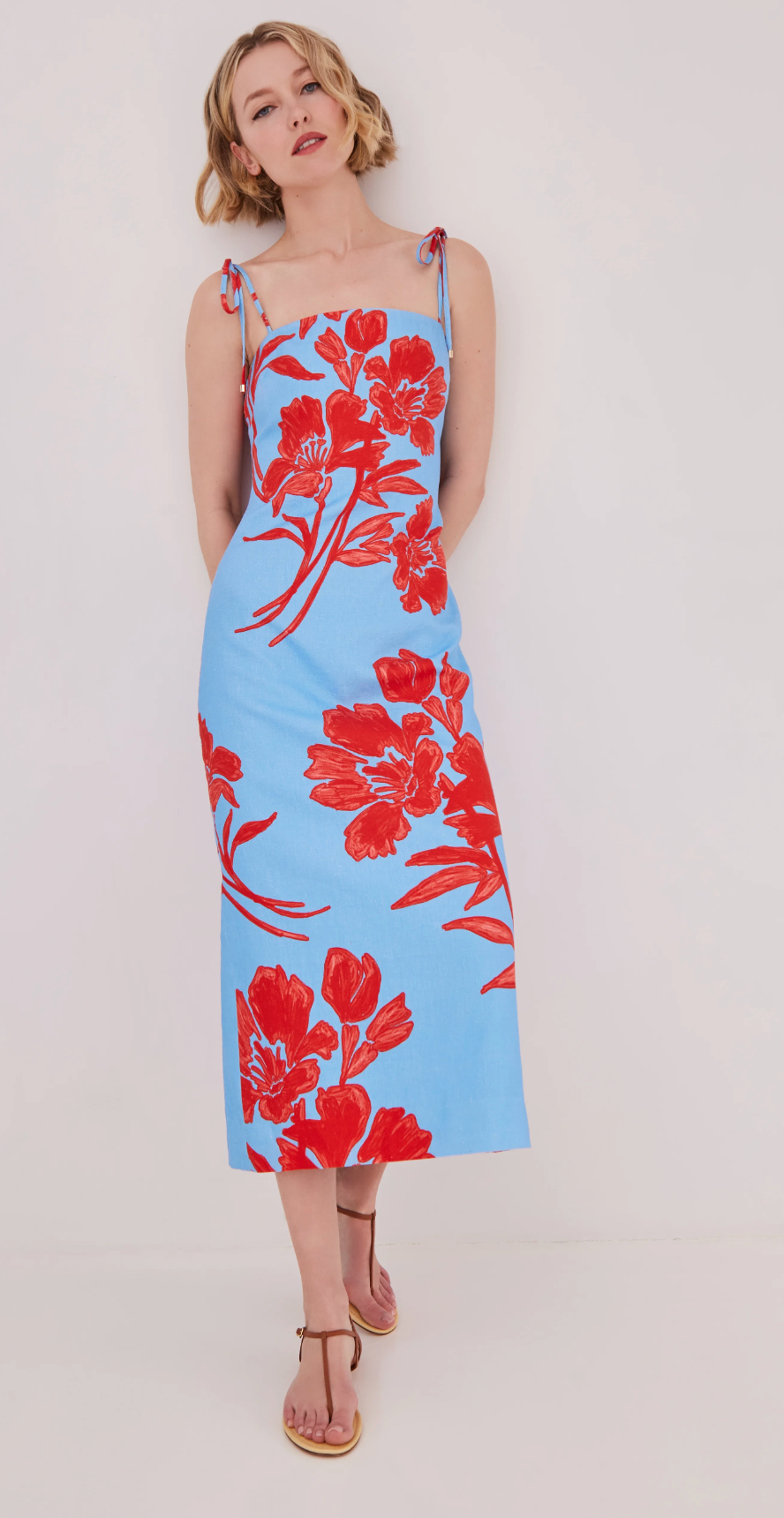 Hiptique Chelsea Dress - sleeveless midi dress side view