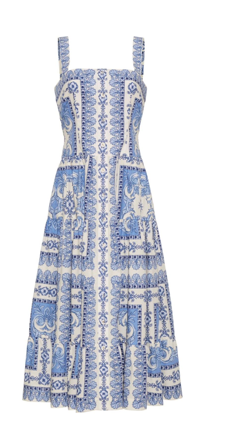 Hiptique Margarita Dress - flowy midi dress back view