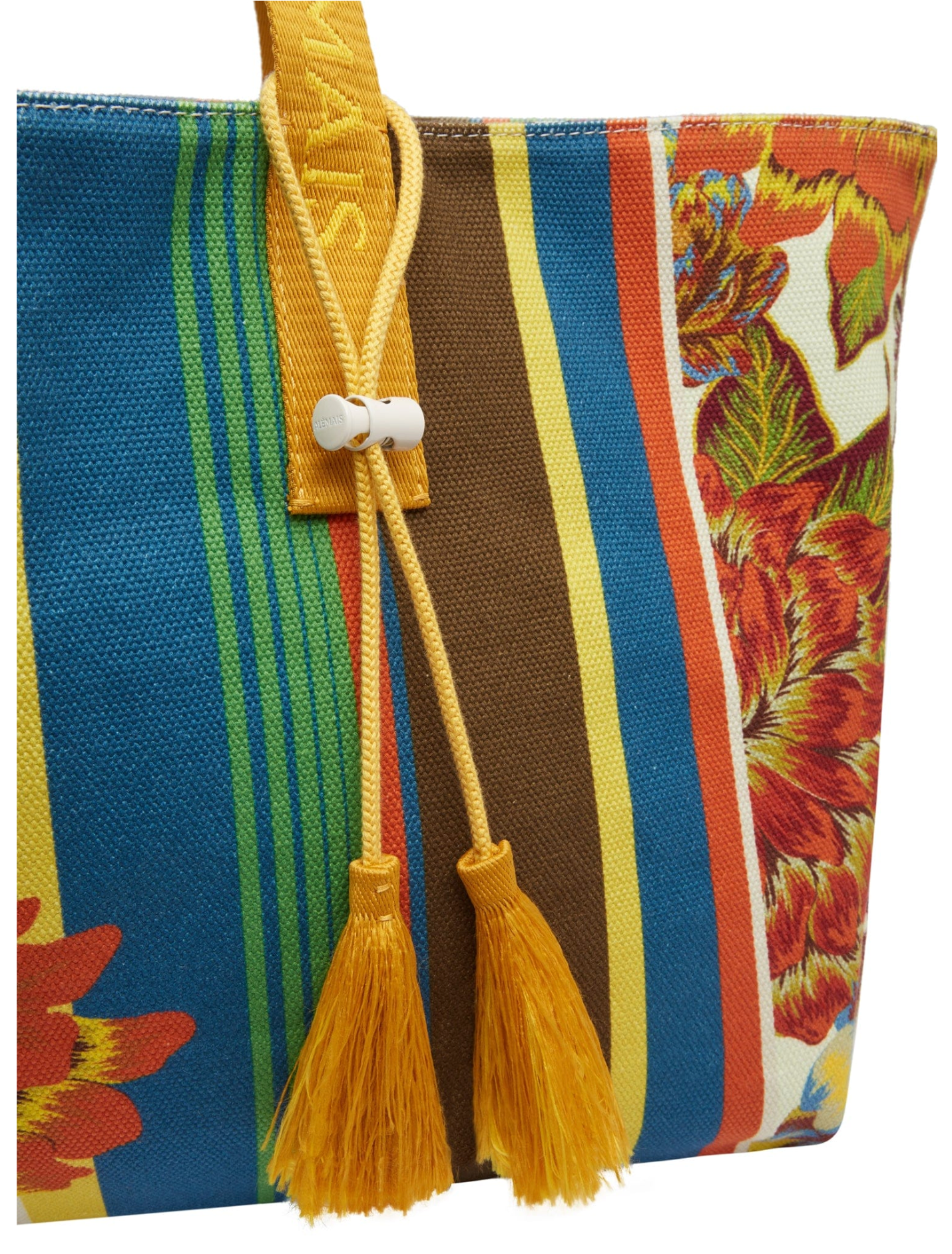 Hiptique Charlie Beach Tote - oversized canvas beach tote side view