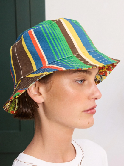 Hiptique Charlie Reversible Hat - reversible sun hat detail view
