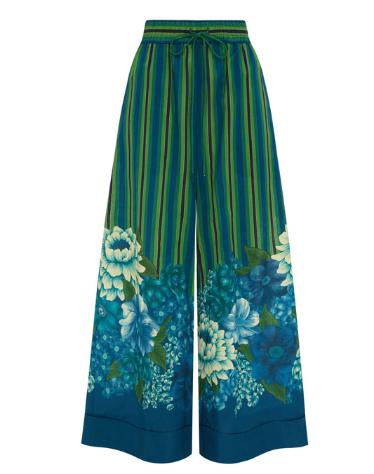 Hiptique Margo Cuffed Pant - wide-leg cuffed trousers front view