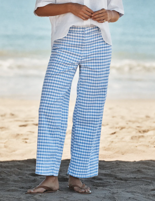 Hiptique Wexford Check Pant - tailored check trousers front view