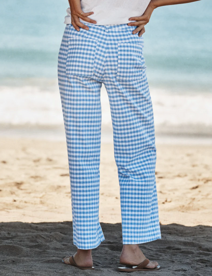 Hiptique Wexford Check Pant - tailored check trousers back view