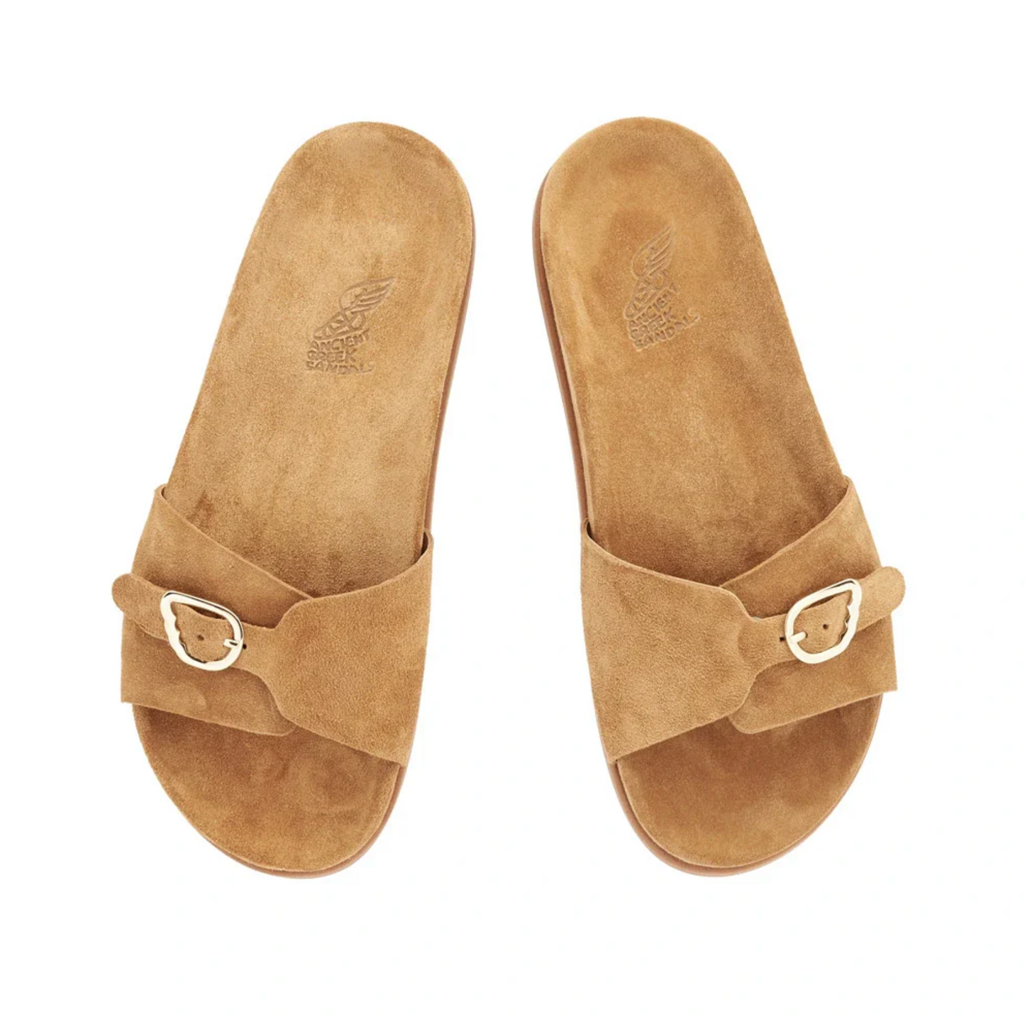 Ancient Greek Sandal Stoa Sandal - leather thong sandal side view