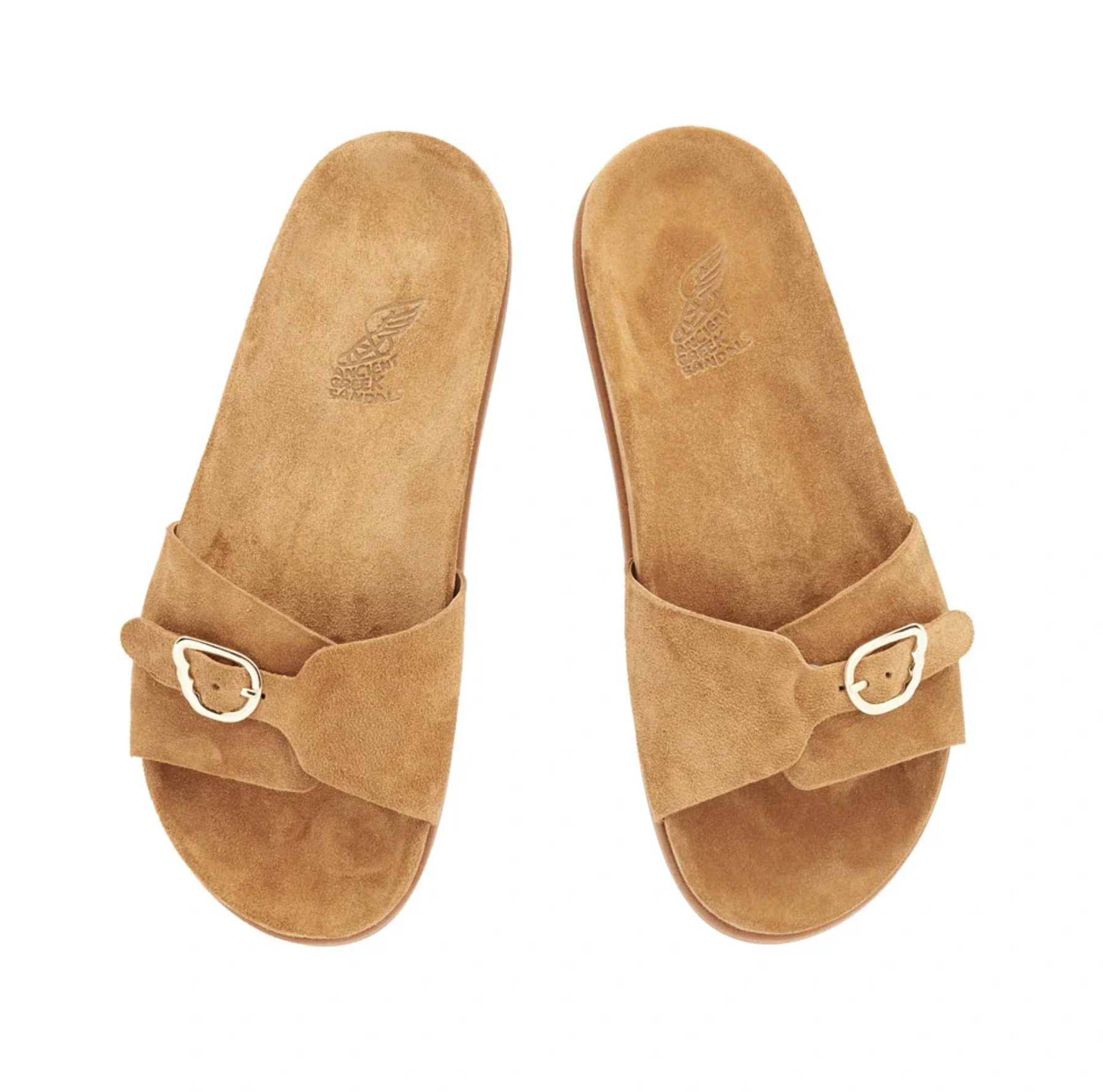 Ancient Greek Sandal Stoa Sandal - leather thong sandal side view