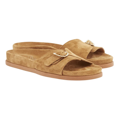 Ancient Greek Sandal Stoa Sandal - leather thong sandal top view
