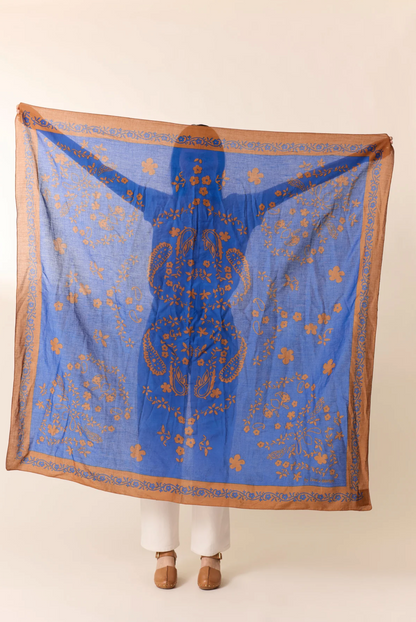 Leon & Harper Emile Bandana - printed cotton bandana detail view