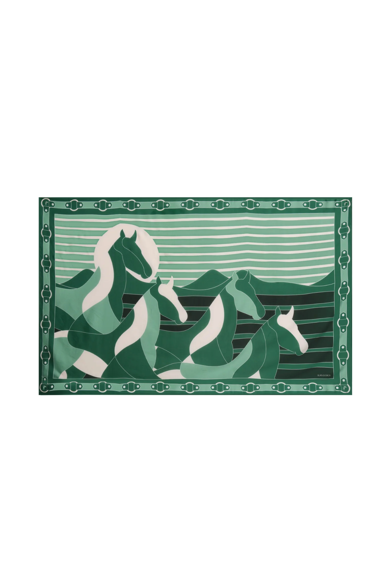 GREEN HORSE REINS SARONG