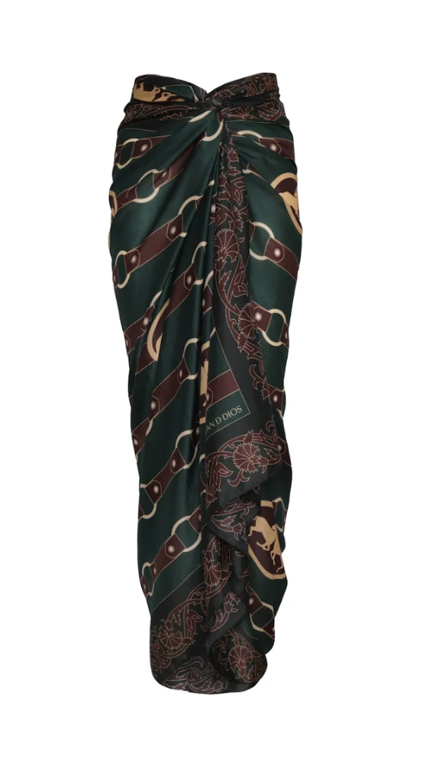 GREEN HORSE REINS SARONG