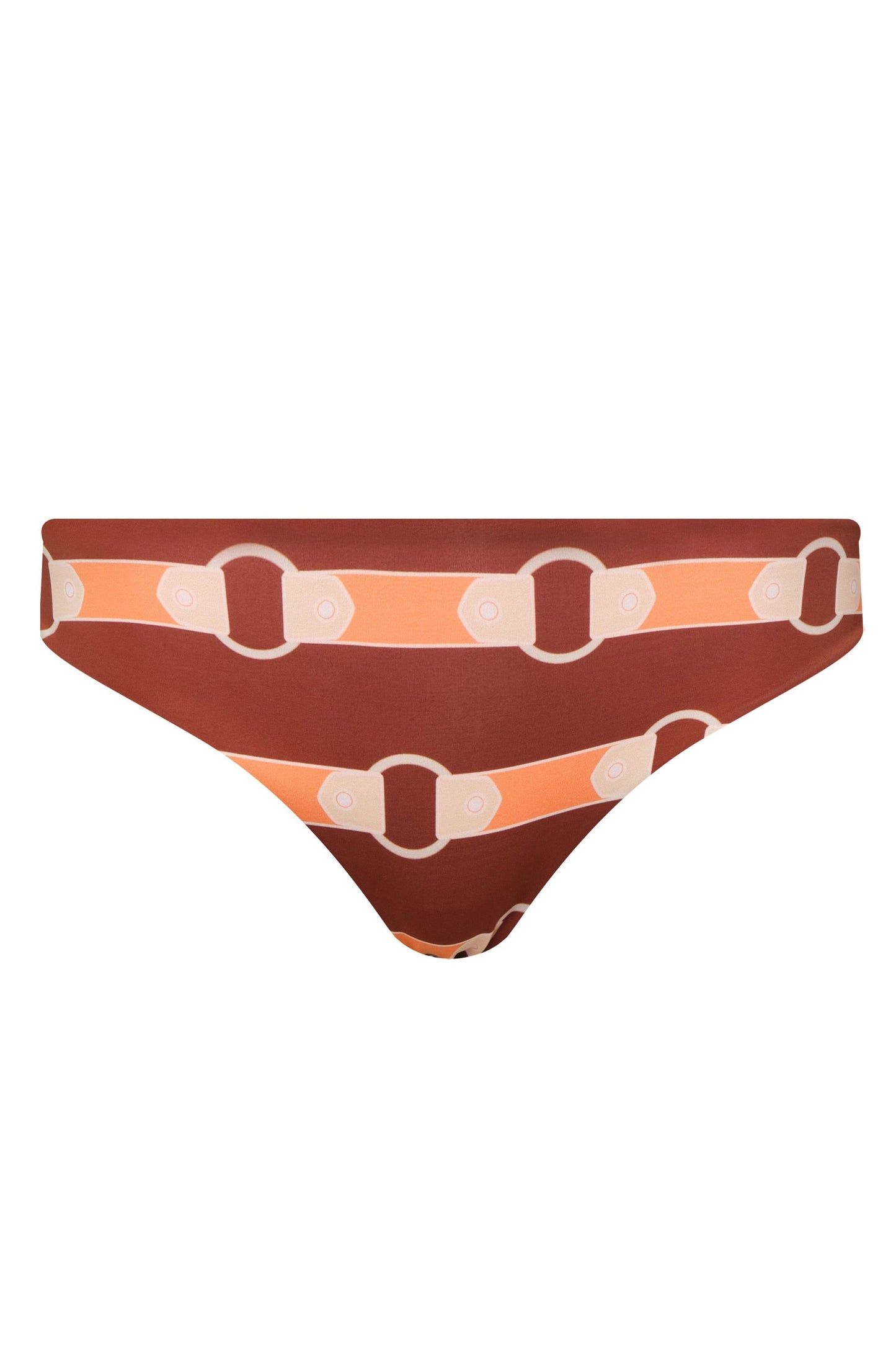 Juan de Dios Sunset Waves Bottom - women's reversible bikini bottom available at Hiptique boutique in Woodland Hills California