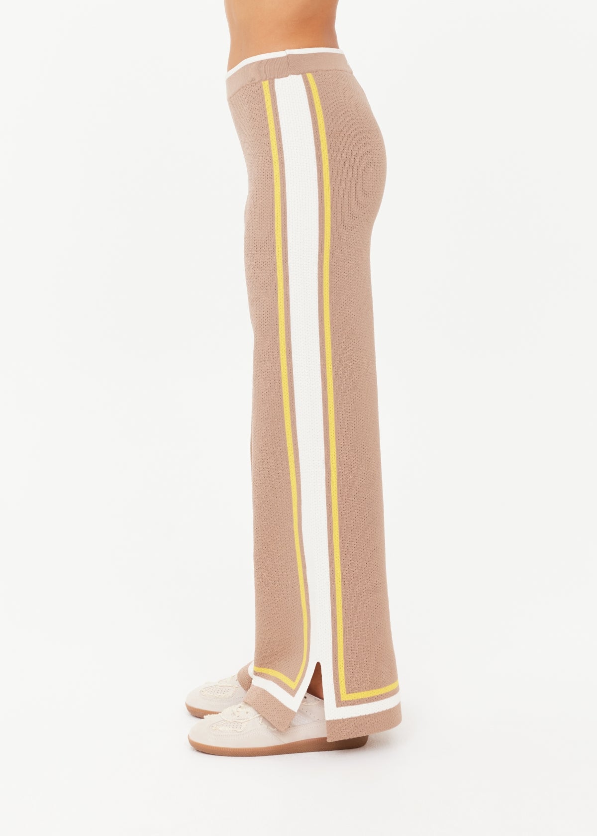Kansas Knit Pant Mocha - The Upside - Side