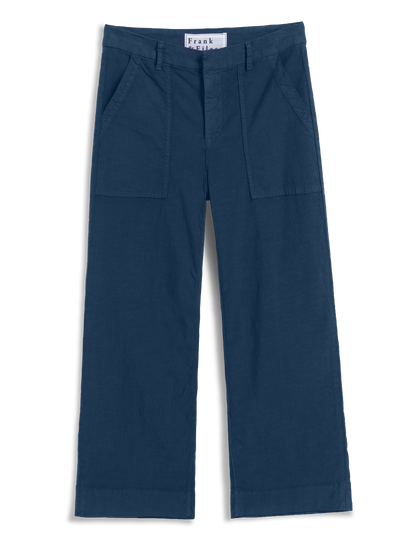 Frank & Eileen Wexford Patch Pocket Pant Summer Navy - pant available at Hiptique boutique in Woodland Hills California