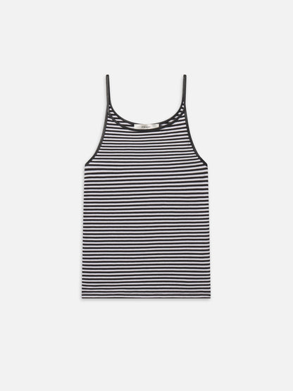 FRAME The Trim Tank Cream Stripe - Tops available at Hiptique in Woodland Hills