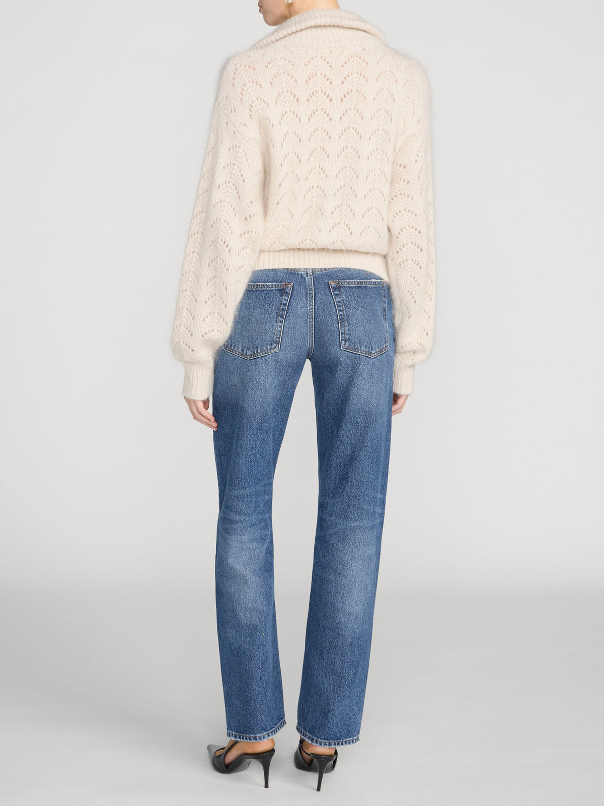 FRAME The Airy Lurex Zip Sweater Biscuit - Sweaters available at Hiptique in Woodland Hills