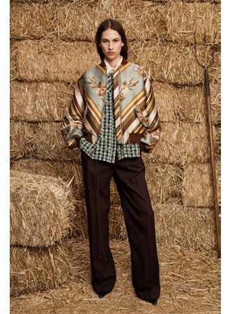 LA ROSA JACQUARD BOMBER JACKET