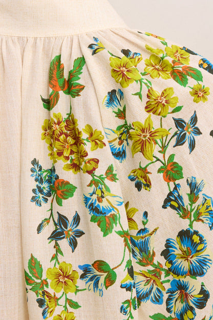 ALEMAIS Phyllis Top Cream - blouse available at Hiptique boutique in Woodland Hills California