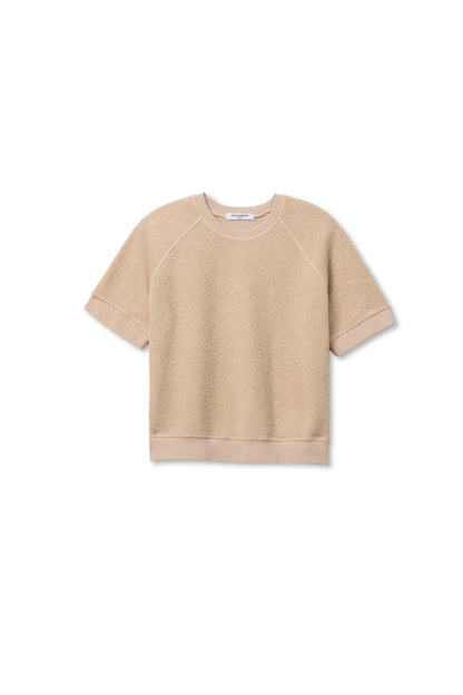 Perfect White Tee Kennedy Short Sleeve Driftwood - sweatshirt available at Hiptique boutique in Woodland Hills California