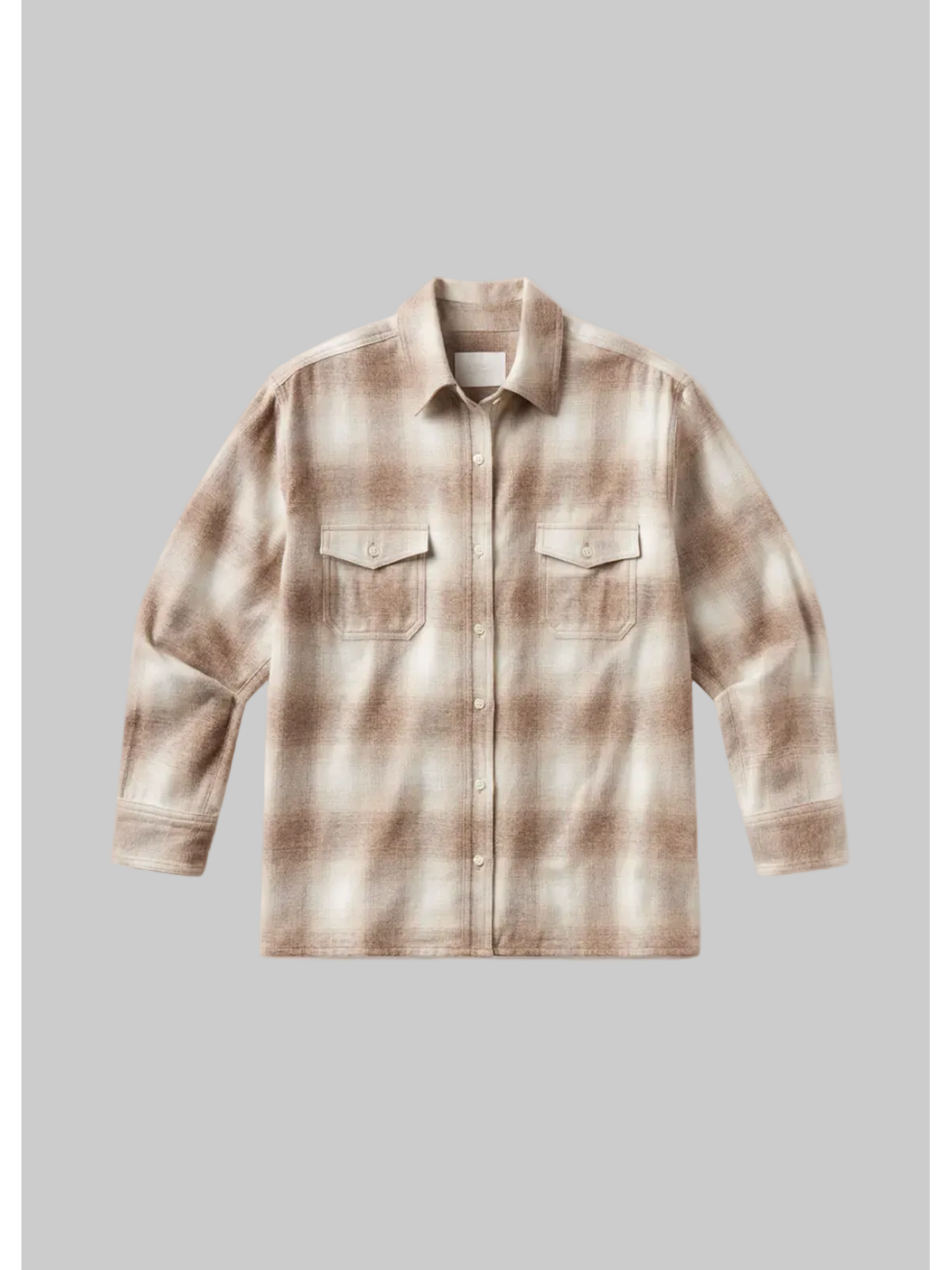 Plaid shirt on a gray background