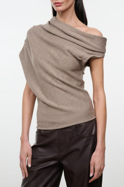 STAUD Mabel Sweater Sesame - Sweaters available at Hiptique in Woodland Hills