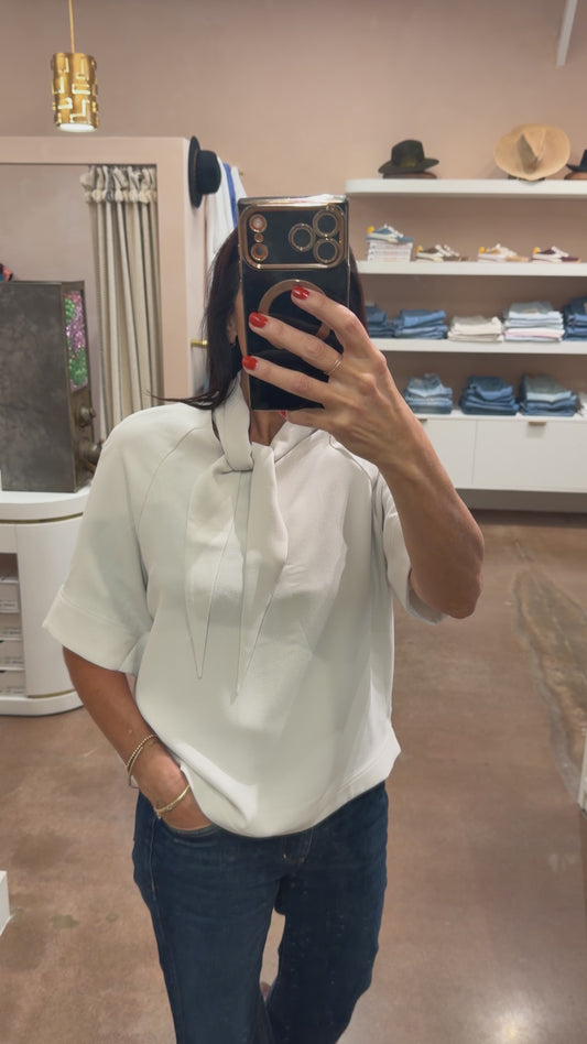 KASSIE NECK TIE TOP