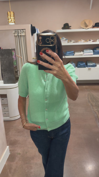 SHEILA PUFF-SLEEVE CARDIGAN
