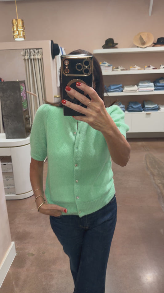 SHEILA PUFF-SLEEVE CARDIGAN