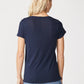 This Tee is a comfortable cotton material and great to lounge around in.   100% Supima Cotton.  Made in the USA.